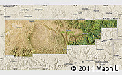 Satellite Map of Rio Blanco County, shaded relief outside