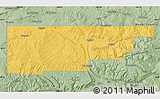 Savanna Style Map of Rio Blanco County