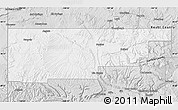 Silver Style Map of Rio Blanco County