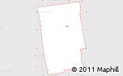 Classic Style Simple Map of ZIP code 06111, cropped outside