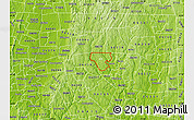 Physical Map of ZIP code 06268