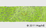 Physical Panoramic Map of ZIP code 06268