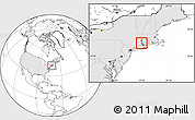 Blank Location Map of ZIP code 06416, highlighted country, highlighted county