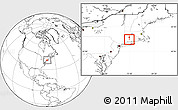Blank Location Map of ZIP code 06416