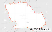 Silver Style Simple Map of ZIP code 06611