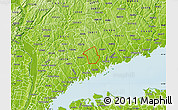 Physical Map of ZIP code 06840
