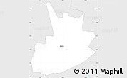 Silver Style Simple Map of ZIP code 06901