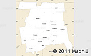 Classic Style Simple Map of Hartford County