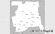 Gray Simple Map of Hartford County