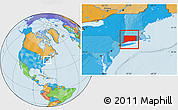 Political Location Map of Connecticut
