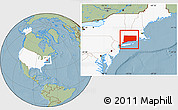Savanna Style Location Map of Connecticut, highlighted country, hill shading