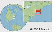 Savanna Style Location Map of Connecticut