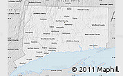Silver Style Map of Connecticut