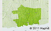 Physical Map of New London County, lighten