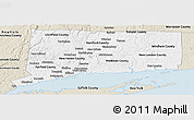 Classic Style Panoramic Map of Connecticut