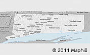 Gray Panoramic Map of Connecticut