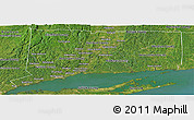 Satellite Panoramic Map of Connecticut