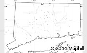 Blank Simple Map of Connecticut, no labels