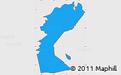 Political Simple Map of ZIP code 19720, cropped outside
