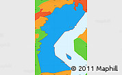 Political Simple Map of ZIP code 19720