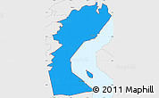 Political Simple Map of ZIP code 19720, single color outside, borders and labels