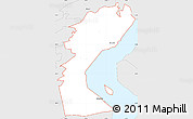 Silver Style Simple Map of ZIP code 19720