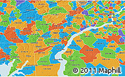 Political 3D Map of ZIP code 19802