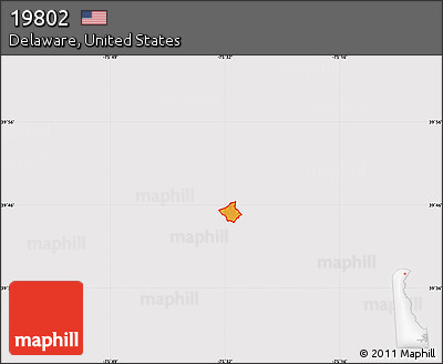 Political Map of ZIP Code 19802, cropped outside