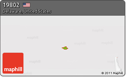 Physical Panoramic Map of ZIP Code 19802, cropped outside