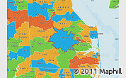 Political Map of ZIP code 19947