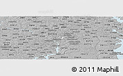 Gray Panoramic Map of ZIP code 20017