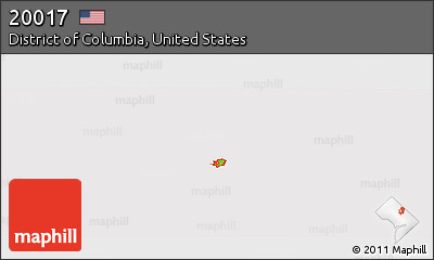 Physical Panoramic Map of ZIP Code 20017, cropped outside