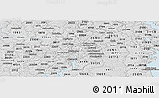 Silver Style Panoramic Map of ZIP code 20017