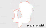 Classic Style Simple Map of ZIP code 20017, cropped outside