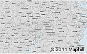 Silver Style 3D Map of ZIP code 20018
