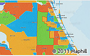 Political 3D Map of ZIP code 00042