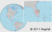 Gray Location Map of ZIP code 00042