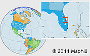 Political Location Map of ZIP code 00042