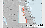 Gray Map of ZIP code 00042