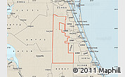 Shaded Relief Map of ZIP code 00042