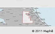 Gray Panoramic Map of ZIP code 00042