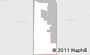 Gray Simple Map of ZIP code 00042