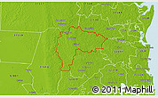 Physical 3D Map of ZIP code 32046