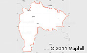 Silver Style Simple Map of ZIP code 32046