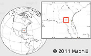 Blank Location Map of ZIP code 32053