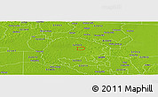 Physical Panoramic Map of ZIP code 32064