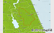 Physical Map of ZIP code 32110