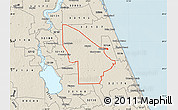 Shaded Relief Map of ZIP code 32110