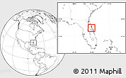 Blank Location Map of ZIP code 32128