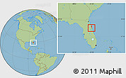 Savanna Style Location Map of ZIP code 32128